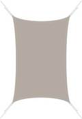 Voile d'ombrage taupe 4x4