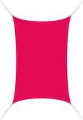 Voile d'ombrage rouge 3x3