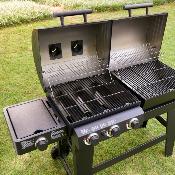 Char Griller Duo BBq à gaz et à charbon Spécial fête des Pères
