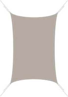 Voile d'ombrage taupe 4x4